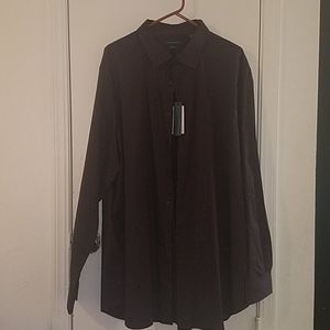 NWT Men's Perry Ellis Burgandy Shirt 2XLT